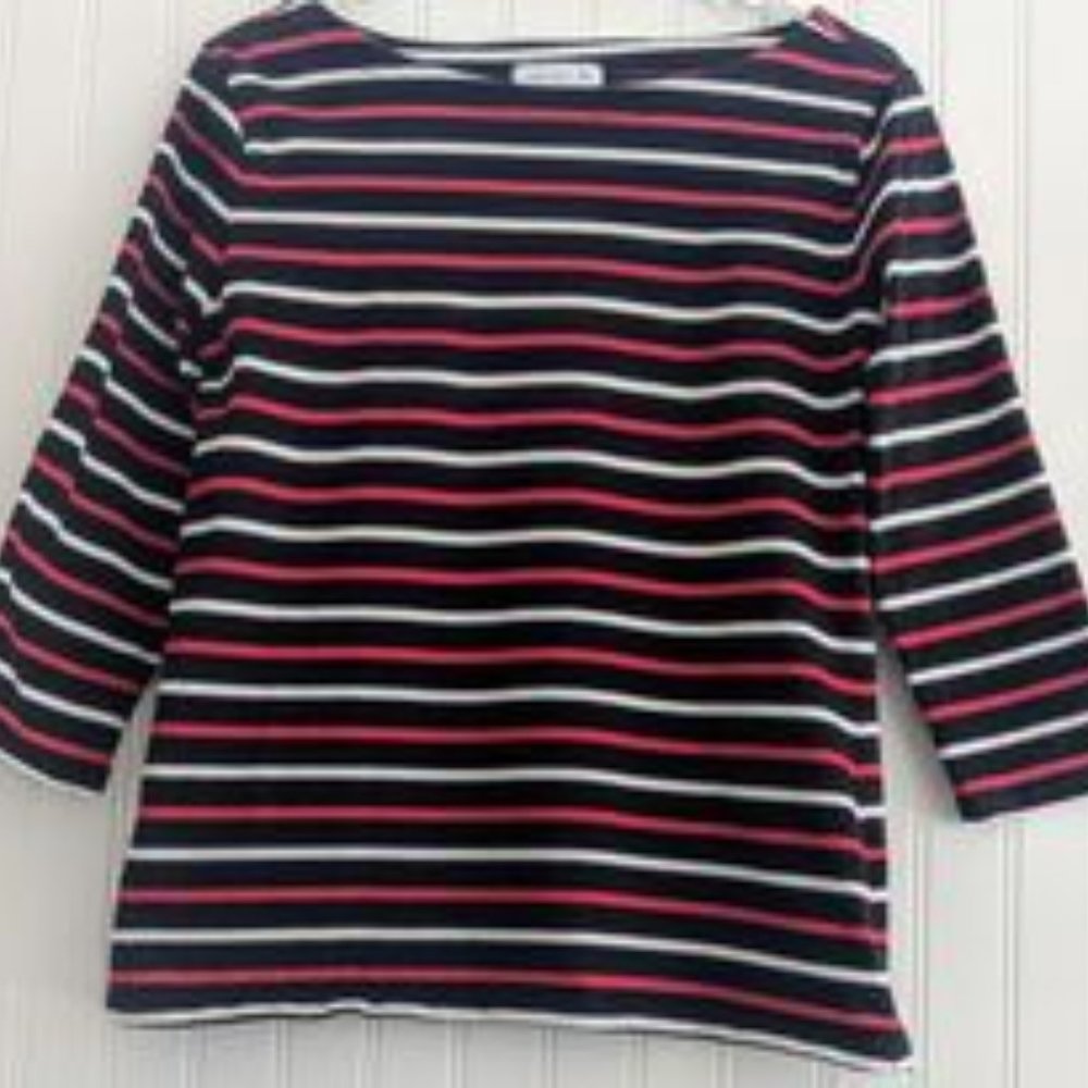 Liz Claiborn stripe top size M